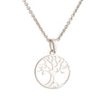 Galway Crystal Tree of Life Crystal Sterling Silver Pendant - Small