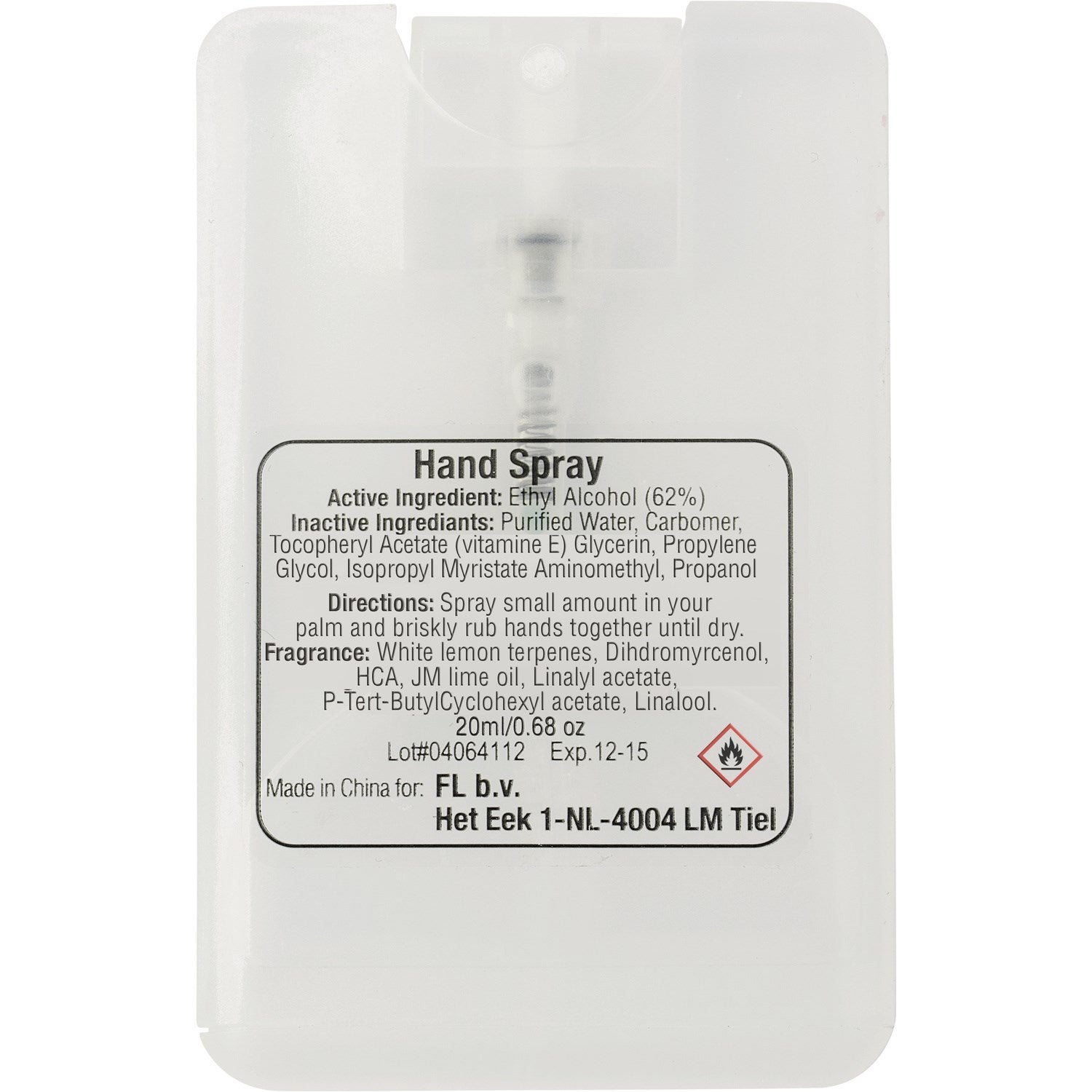 Wrath Hand spray (20ml)