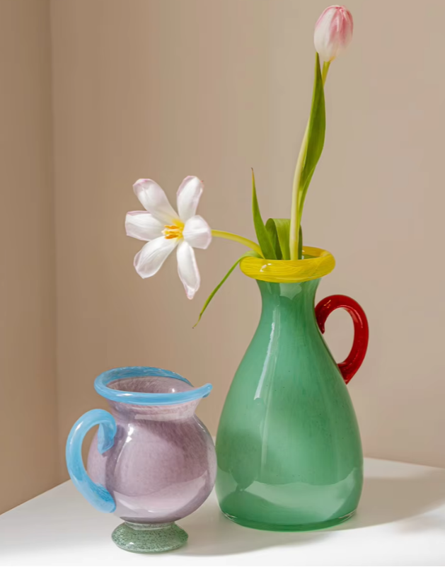 Piccolo Pour Handblown Glass Vase