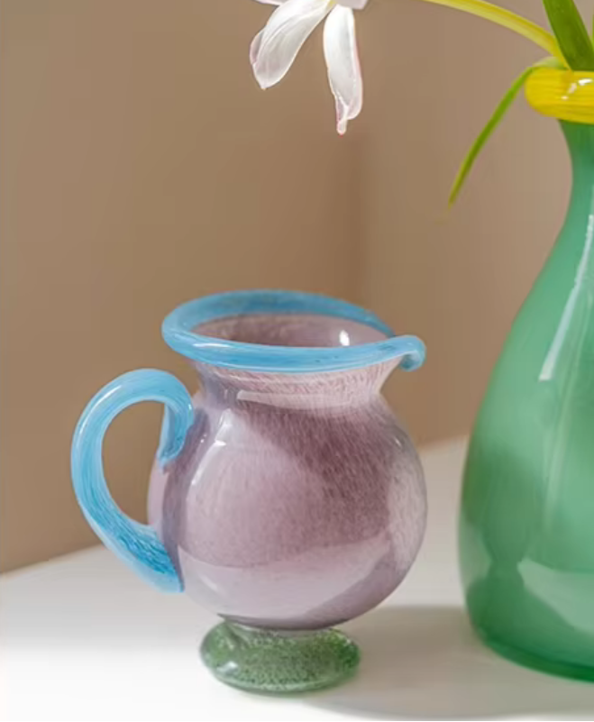 Piccolo Pour Handblown Glass Vase