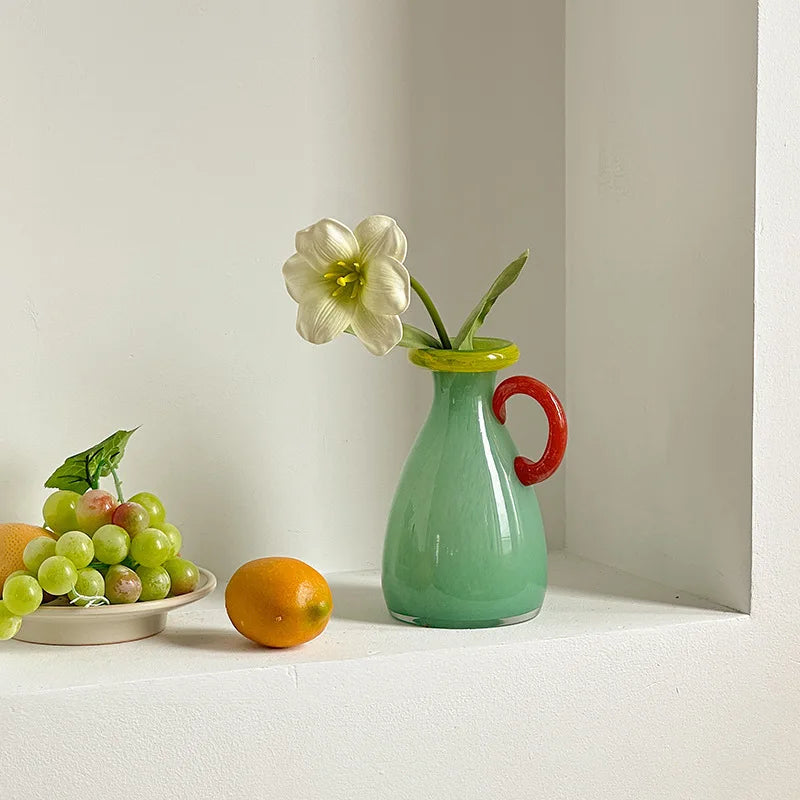 Piccolo Pour Handblown Glass Vase