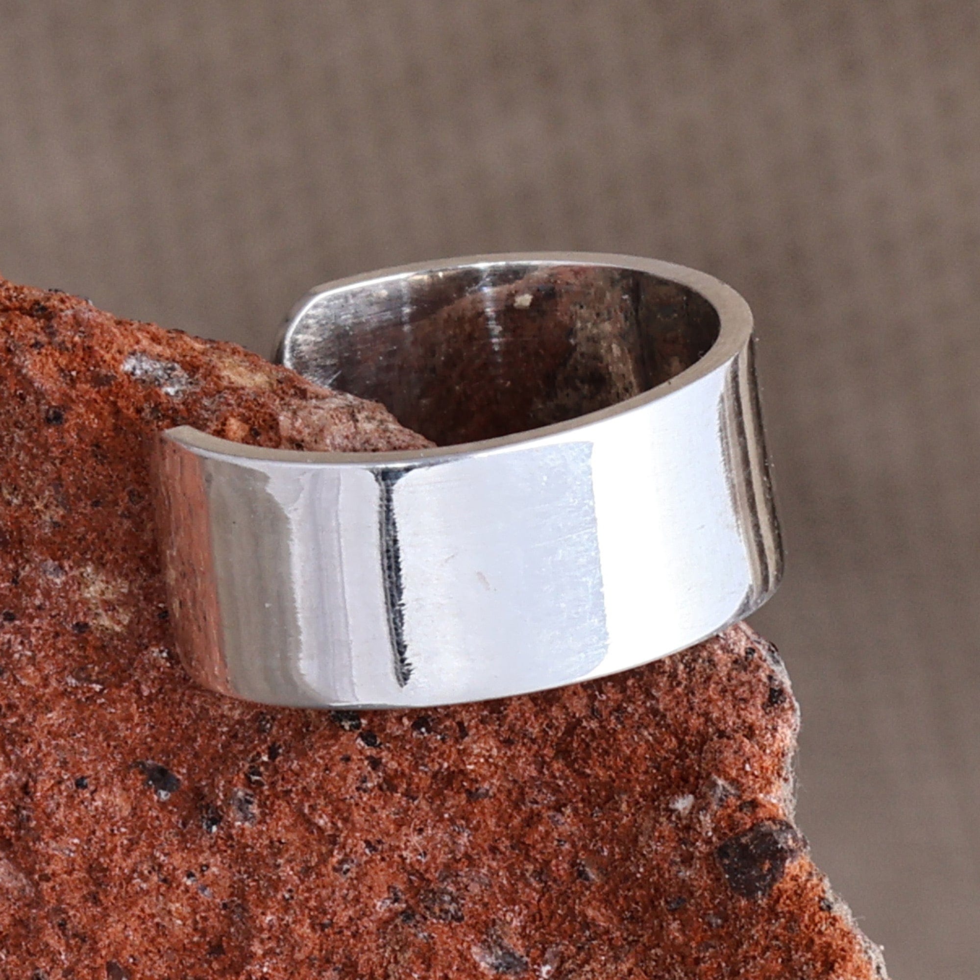 High Polished Sterling Silver Ear Cuff from Armenia - Minimalist Me