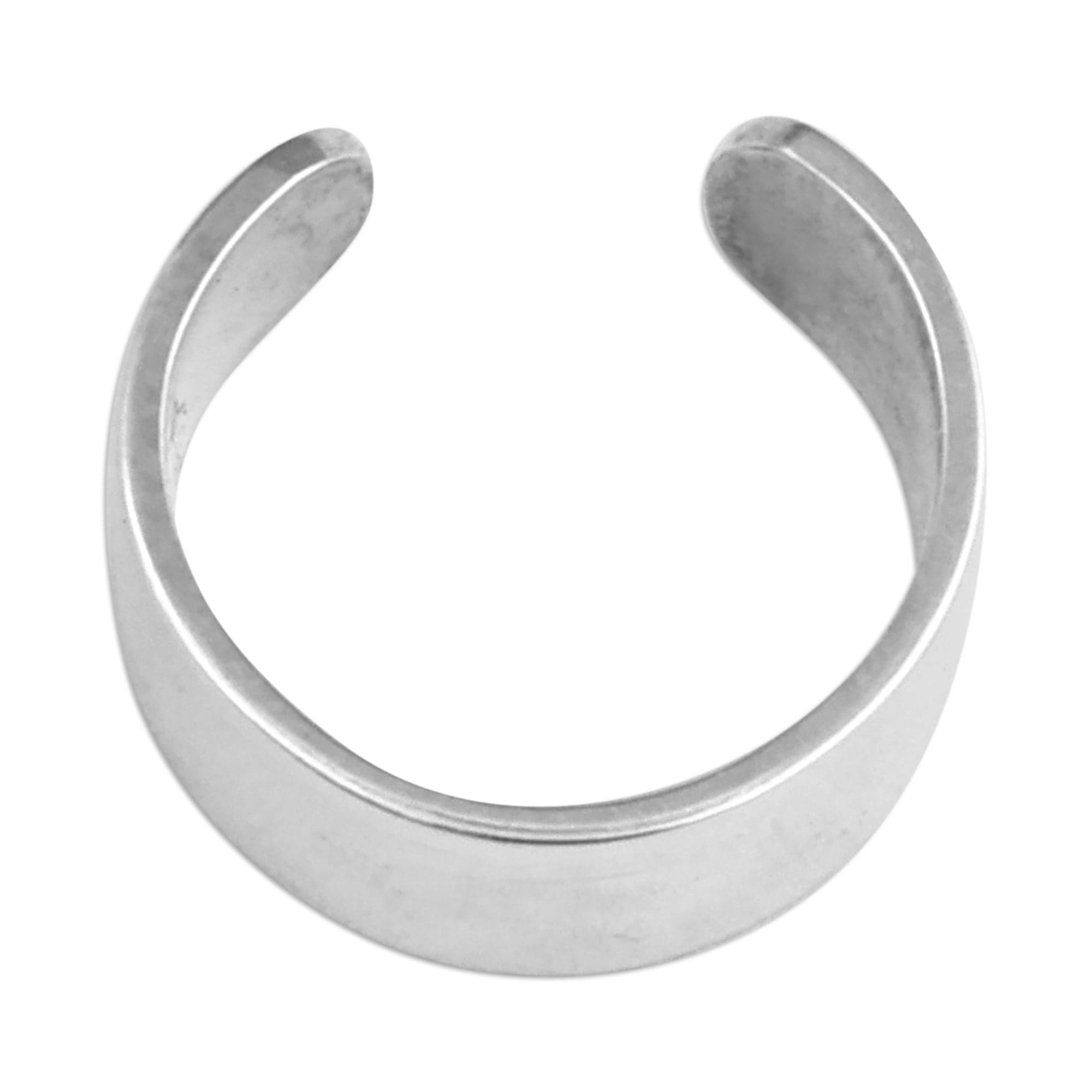 High Polished Sterling Silver Ear Cuff from Armenia - Minimalist Me